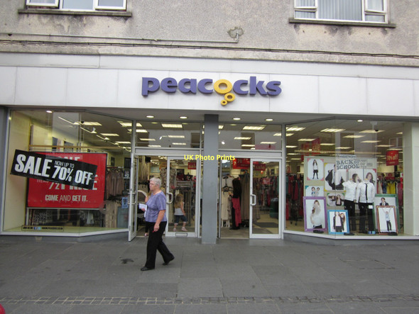 Photo 6"x4" Peacocks Store Stranraer c2011