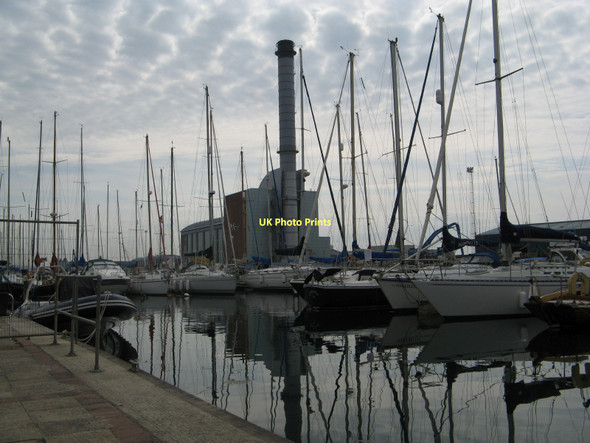 Photo 6"x4" Shoreham Marina with the Power Station behind Southwick\/TQ2405 c2011