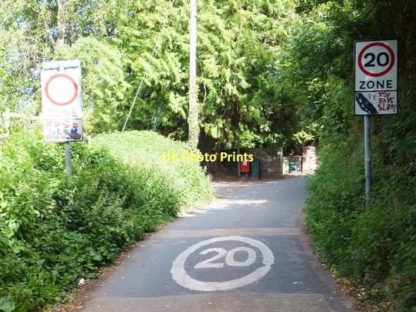 Photo 6"x4" Warning signs on the entry to Ide Ide c2011