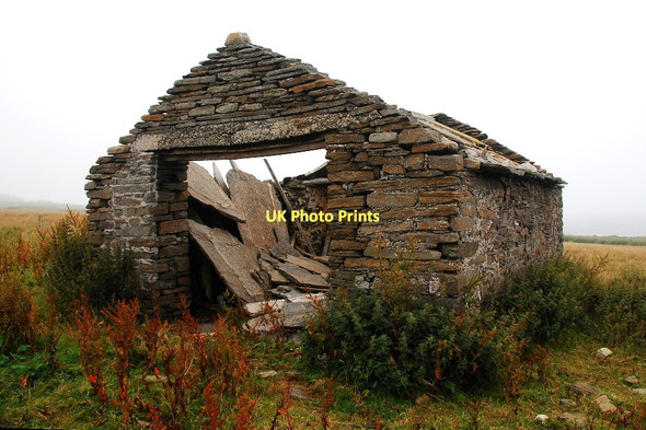 Photo 6"x4" Derelict building Brinian c2011