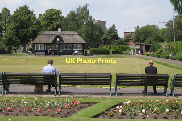 Photo 6"x4" Around the bowling green, Victoria Park  Stafford c2011