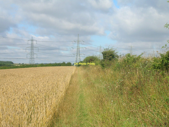Photo 6"x4" Bridleway, Deepdale heading west Burnham\/TA0517 c2011