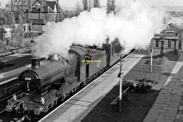 Photo 6"x4" Cheltenham - Paddington express passing Churchdown station Churchdown c1961