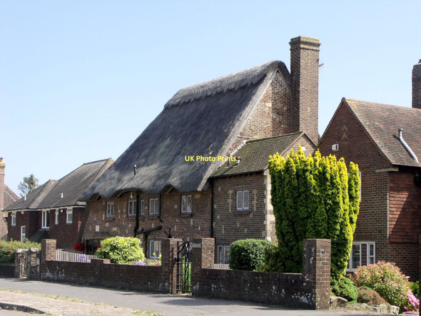 Photo 6"x4" Thatched mock-medieval cottage, Seaford Seaford c2011