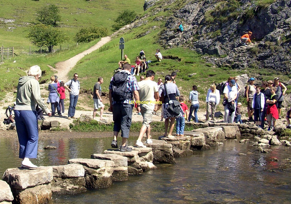 Photo 6"x4" Dove Dale Stepping Stones Thorpe\/SK1550 c2011