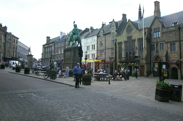 Photo 6"x4" Market Place, Durham, 2004 Durham c2004