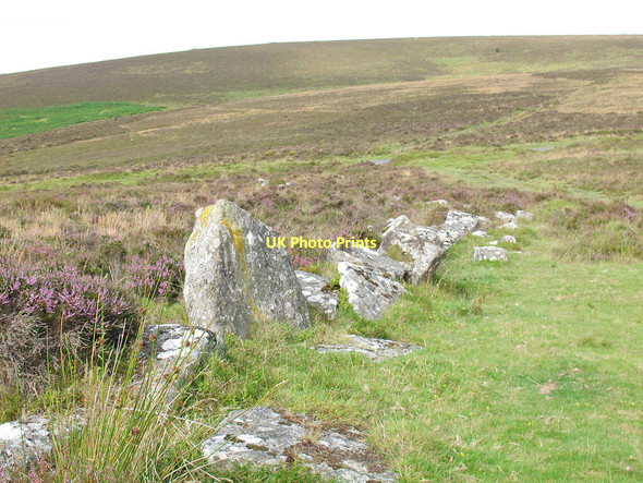 Photo 6"x4" Stone wall near Hookney Tor Heathercombe c2011