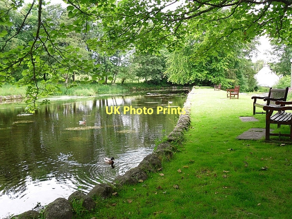 Photo 6"x4" Benches by the mill pond, New Abbey New Abbey c2011