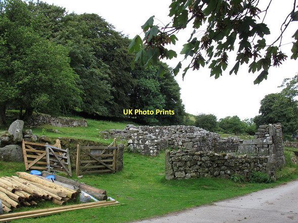 Photo 6"x4" Medieval remains at Challacombe  Heathercombe c2011 P1