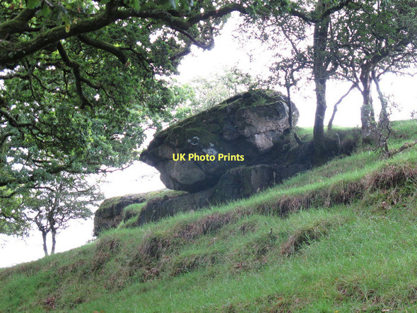 Photo 6"x4" Boulder near Dunstone Farm Shaugh Prior c2011