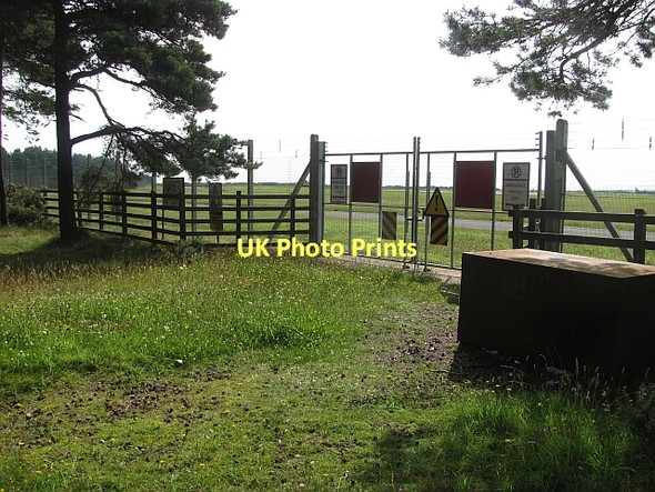 Photo 6"x4" Emergency gates, RAF Leuchars Kincaple c2011