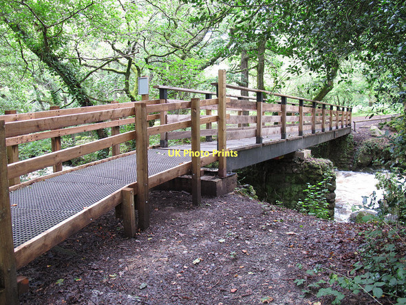 Photo 6"x4" Footbridge at Shaugh Bridge Shaugh Prior c2011