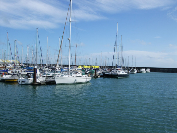 Photo 6"x4" Boats at Brighton Marina Roedean c2011