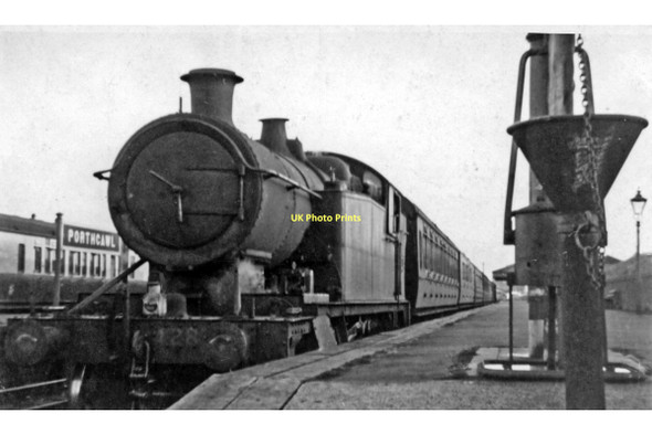 Photo 6"x4" Excursion train (with freight locomotive) at Porthcawl station Porthcawl c1946