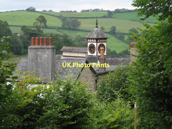 Photo 6"x4" Roofs and clocktower, Tuckenhay Mill  Tuckenhay c2011