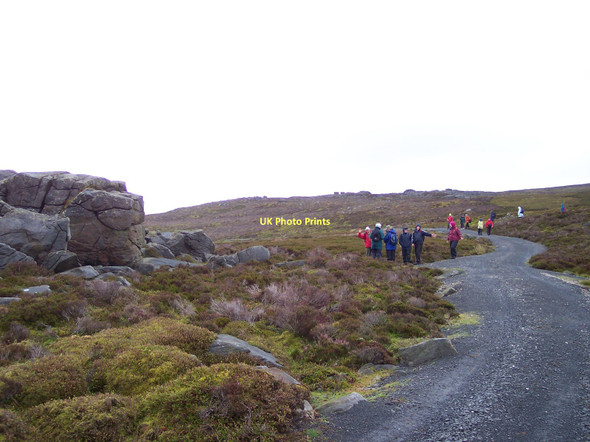 Photo 6"x4" Path and track meet on Clougha Hare Appletree c2011