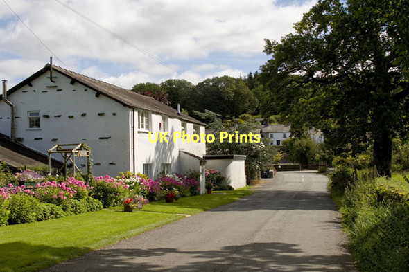 Photo 6"x4" Cottages and road into Bouth Bouth c2011