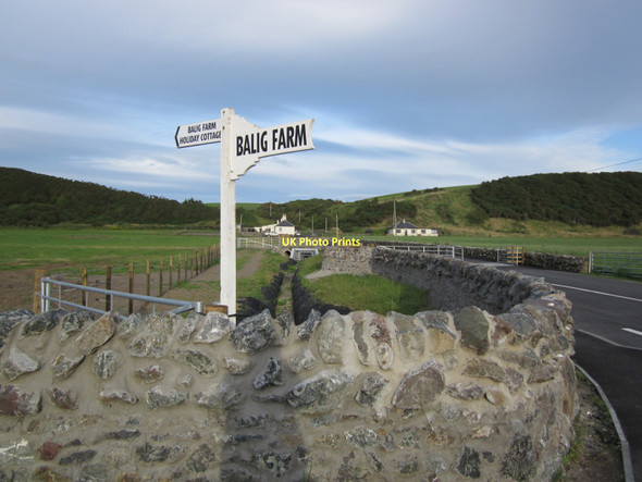 Photo 6"x4" Balig Farm Sign Park End\/NX0883 c2011