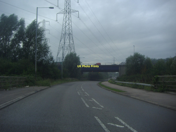 Photo 6"x4" Fleming Road at the M25 flyover Waltham Abbey c2011
