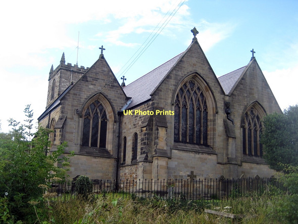 Photo 6"x4" All Saints, east windows Kirkbymoorside c2011