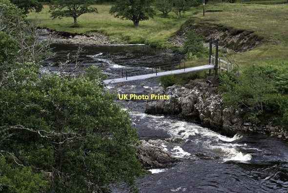 Photo 6"x4" Footbridge on the Meig Inverchoran c2011