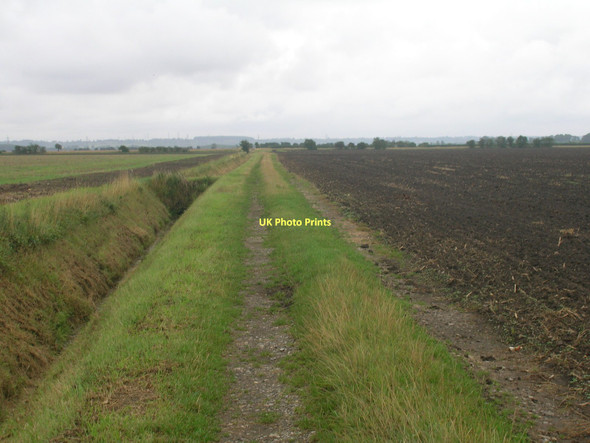 Photo 6"x4" Farm track off New Lane Little Reedness c2011