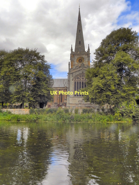 Photo 6"x4" River Avon, Holy Trinity Church Stratford-upon-Avon c2011
