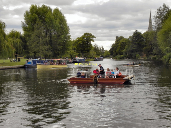 Photo 6"x4" River Avon, Chain Ferry at Stratford Stratford-upon-Avon c2011