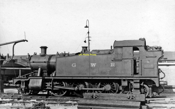 Photo 6"x4" A 'Small Prairie' 2-6-2T at Gloucester GW Locomotive Depot Gloucester c1948