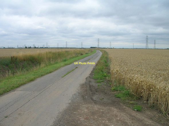 Photo 6"x4" Middle Road heading west Amcotts c2011