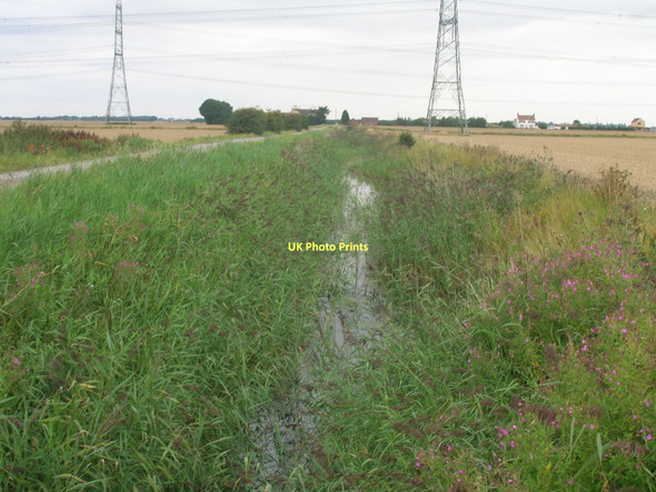 Photo 6"x4" Drainage ditch near Boskeydyke farm Keadby c2011