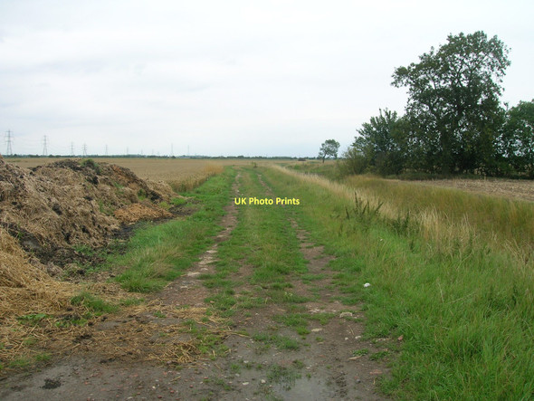 Photo 6"x4" Farm track off Pasture Lane Fockerby c2011