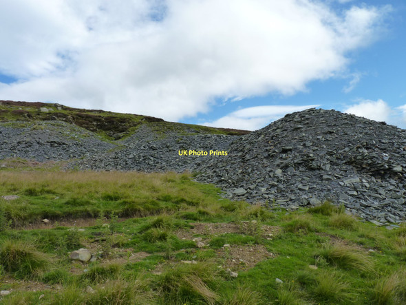Photo 6"x4" Slate quarry Little Glenshee c2011