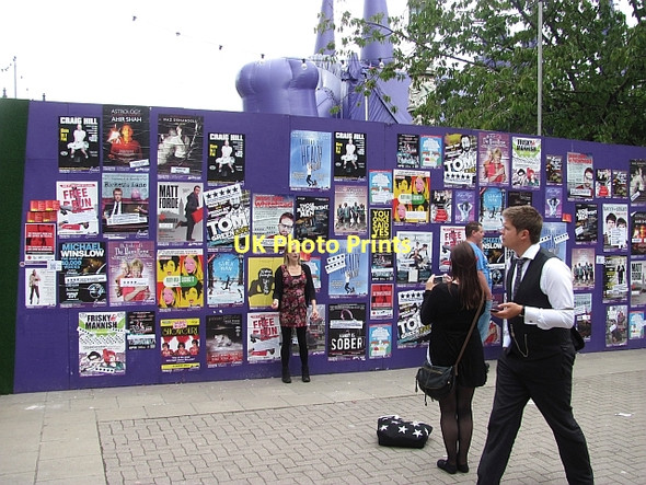 Photo 6"x4" Fringe posters Edinburgh c2011