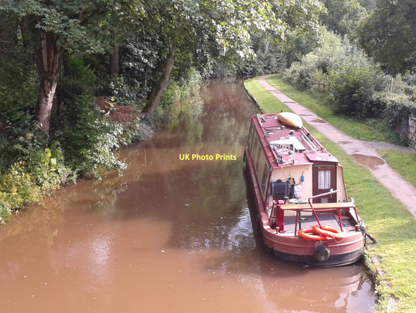 Photo 6"x4" Canal from the bridge Cwmcrawnon c2011