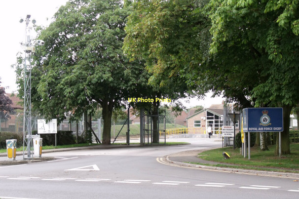 Photo 6"x4" Entrance to RAF Digby Ashby de la Launde c2011