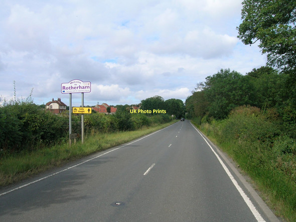 Photo 6"x4" B6463 towards Dinnington Firbeck c2011