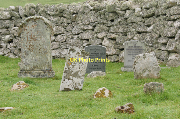 Photo 6"x4" The graveyard, Village Bay, St Kilda Oisebhal c2011