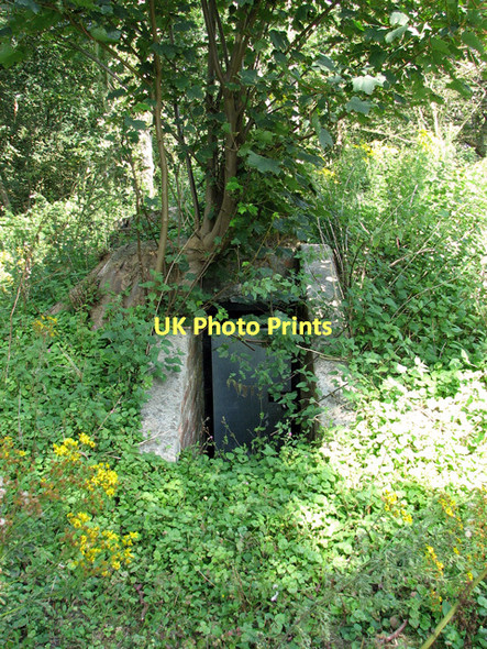 Photo 6"x4" WWII air raid shelter beside Minsmere Road Dunwich c2011