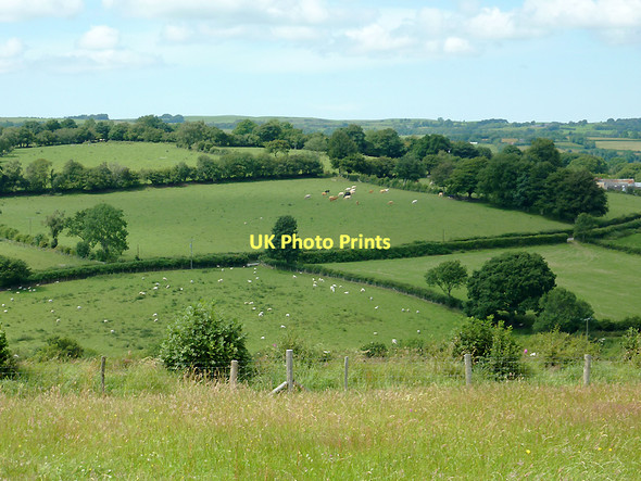 Photo 6"x4" Farmland north-east of  Llwyn-y-Groes, Ceredigion Llwyn-y-groes\/SN5956 c2011