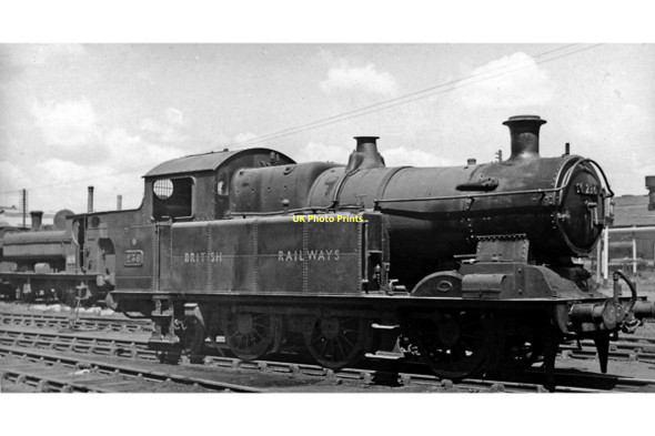 Photo 6"x4" Ex-Taff Vale 0-6-2T in Locomotive Yard at Cardiff East Dock Cardiff\/Caerdydd c1950
