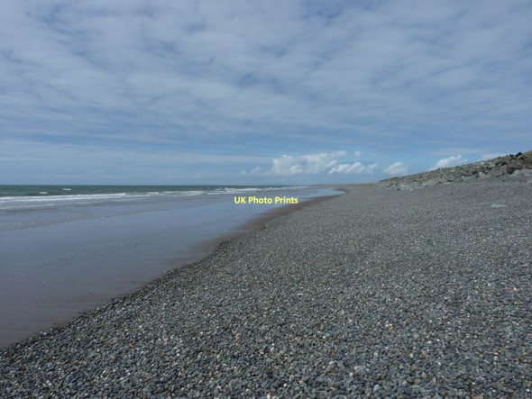 Photo 6"x4" Sand and shingle at the north end of Tywyn beach Tywyn\/SH5800 c2011