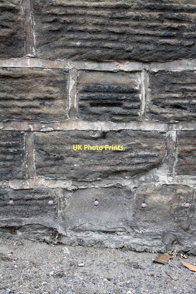 Photo 6"x4" Benchmark on side of #74 Sackville Street (Summer Street) Barnsley\/SE3406 c2011