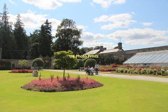 Photo 6"x4" Flowerbeds, Powerscourt, County Wicklow, Ireland Enniskerry c2011
