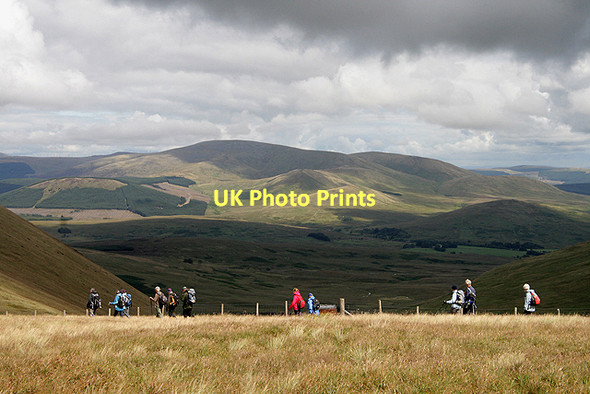 Photo 6"x4" Walking in the North Galloway Hills King's Well c2011