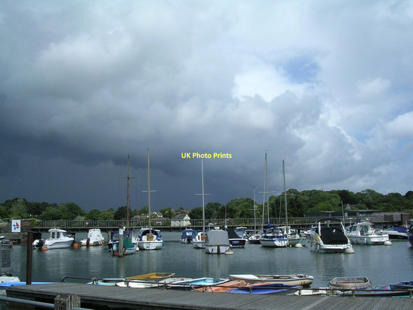 Photo 6"x4" Storm clouds over Lymington Harbour Lymington c2011