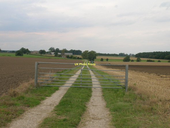 Photo 6"x4" Gated farm track off the B1222 Stillingfleet c2011