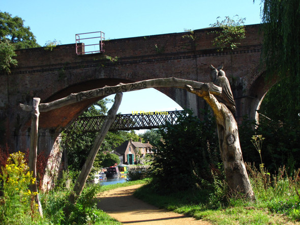 Photo 6"x4" Three bridges - Woodbridge meadows Guildford c2011
