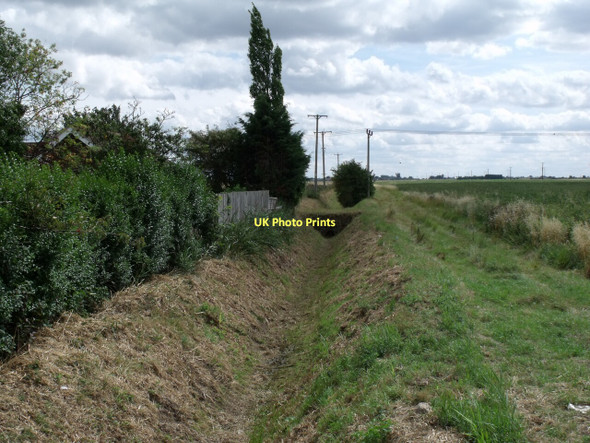 Photo 6"x4" Drain off A153, near Tattershall Bridge Tattershall Bridge c2011