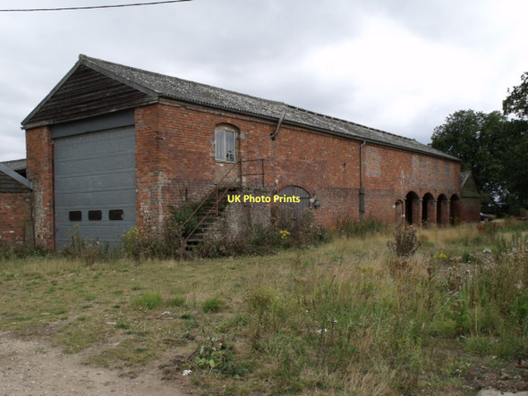 Photo 6"x4" Old Barn at Vacherie Farm North Kyme c2011